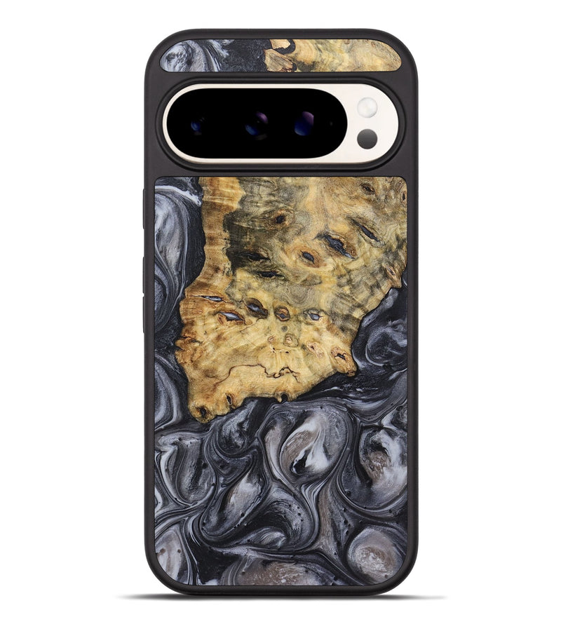 Pixel 9 Pro XL Wood+Resin Phone Case - Herman (Black & White, 720449)