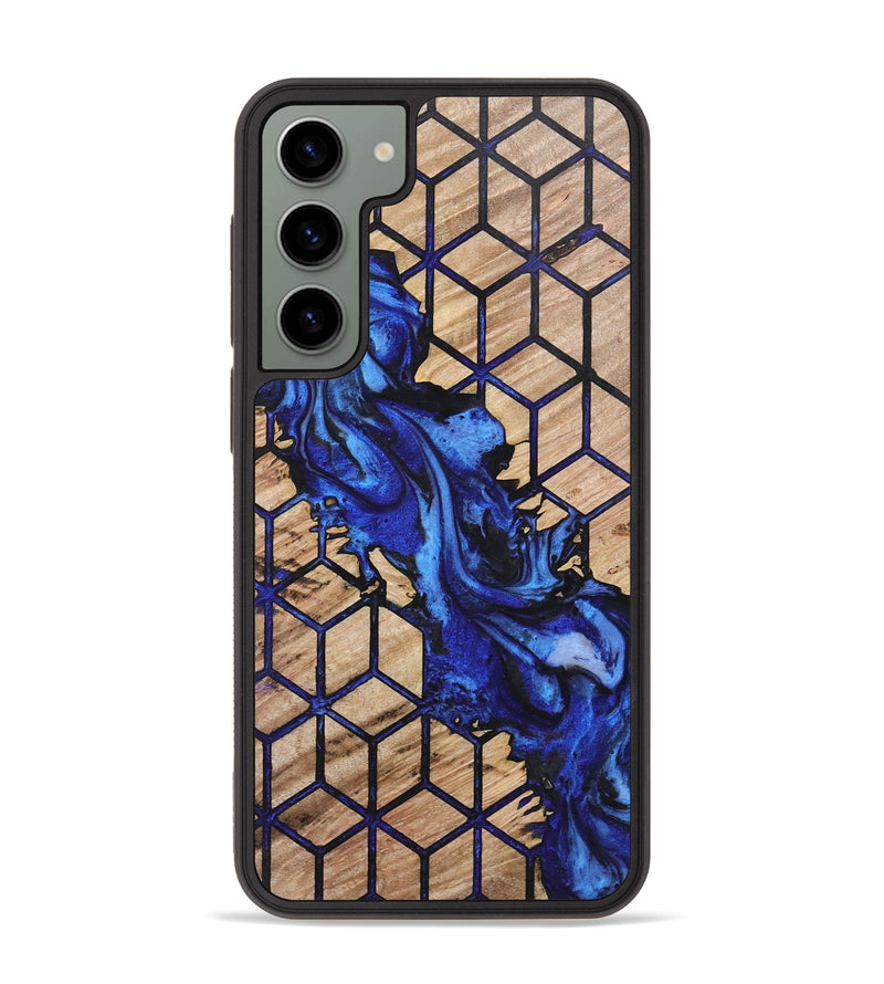 Galaxy S23 Plus Wood+Resin Phone Case - Jeri (Pattern, 720483)