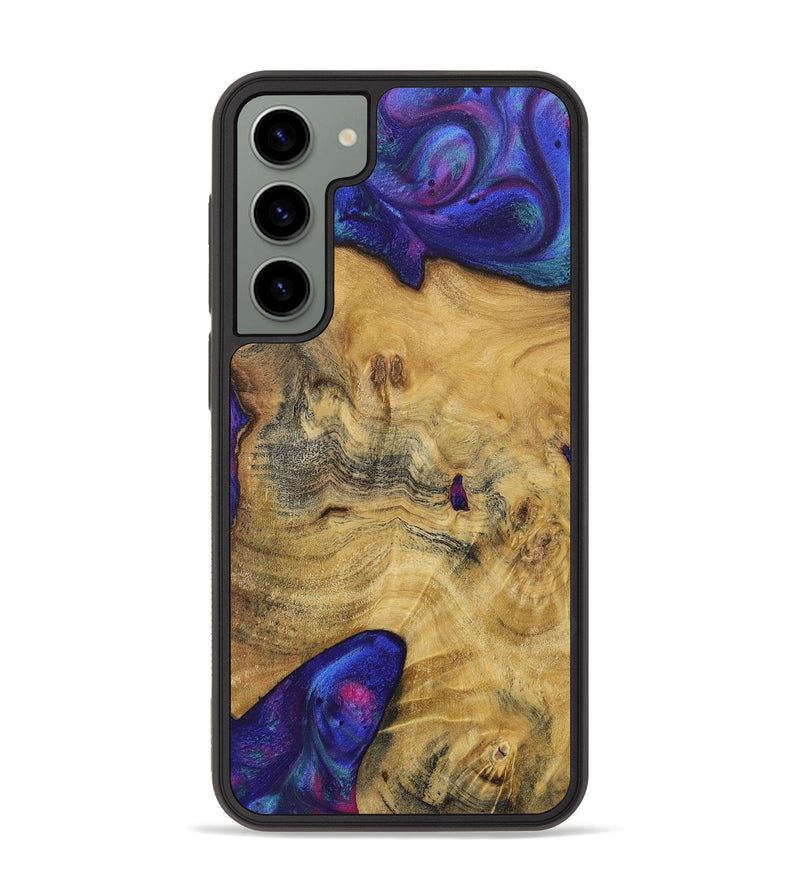 Galaxy S23 Plus Wood+Resin Phone Case - Izabella (Purple, 720499)