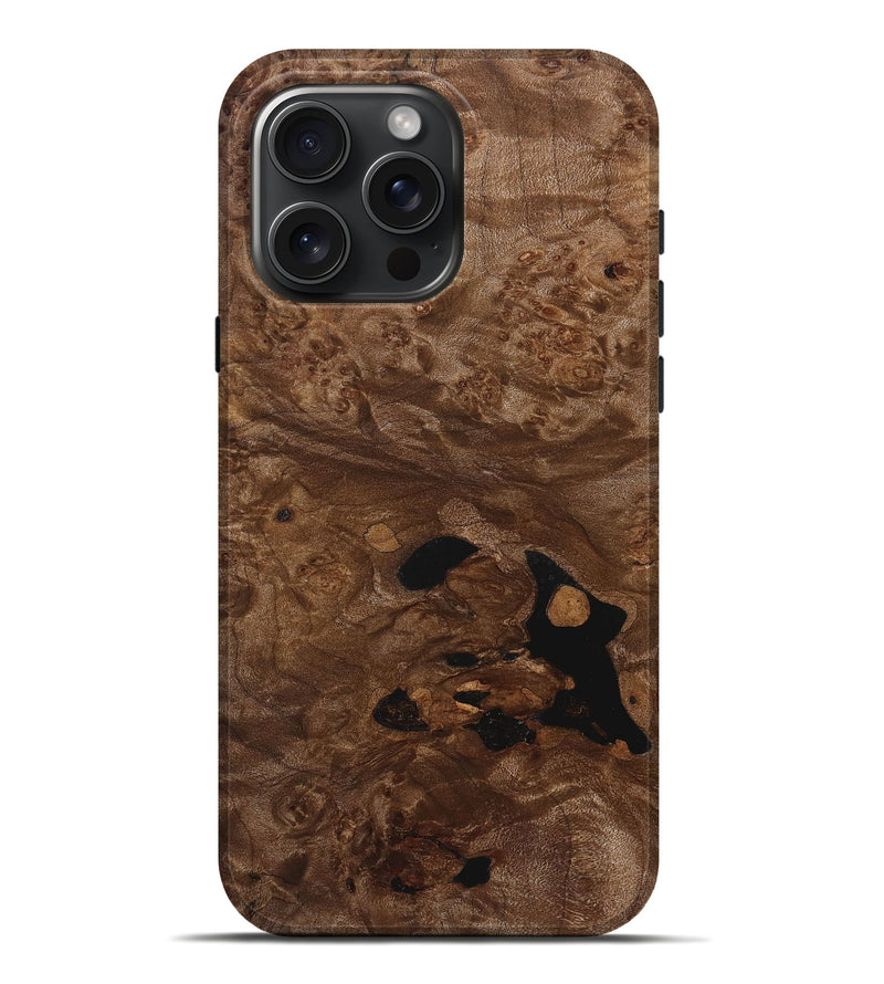 iPhone 16 Pro Max Wood+Resin Live Edge Phone Case - Barrett (Wood Burl, 720575)
