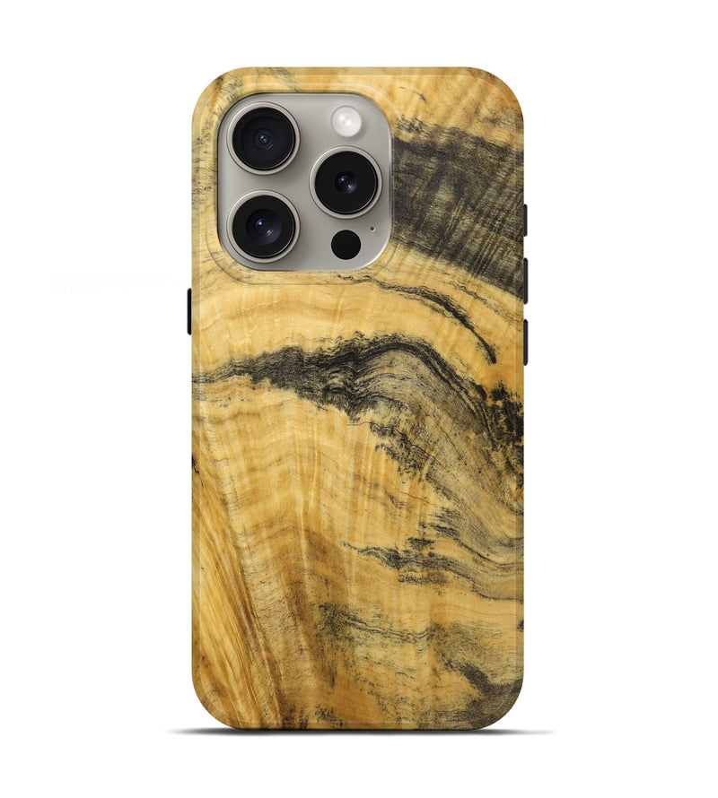 iPhone 16 Pro Wood+Resin Live Edge Phone Case - Jackson (Wood Burl, 720576)