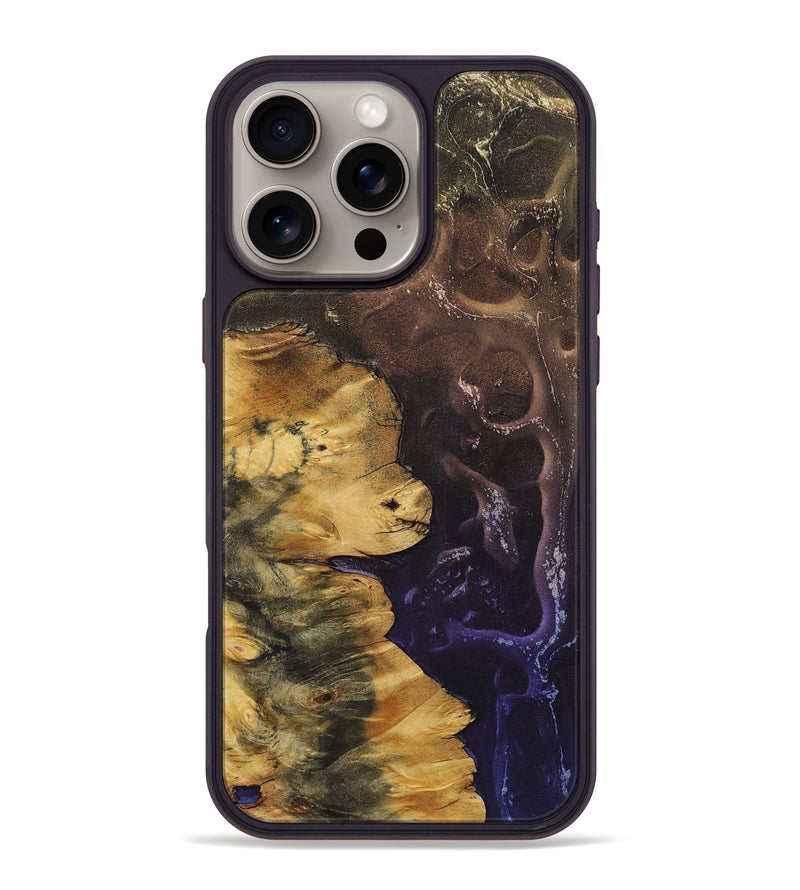 iPhone 16 Pro Max Wood+Resin Phone Case - Shana (Static, 720613)