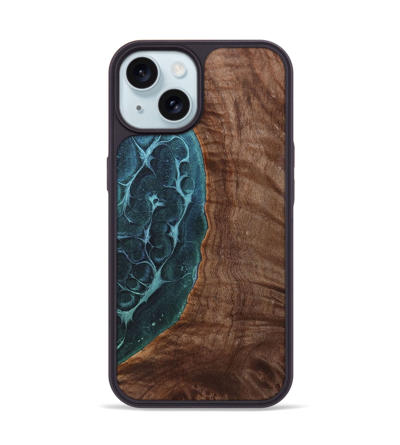 iPhone 15 Wood+Resin Phone Case - Jackson (Static, 720614)