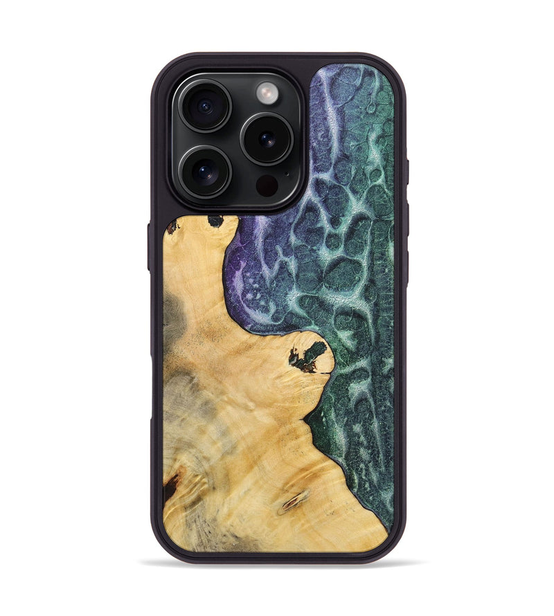 iPhone 16 Pro Wood+Resin Phone Case - Carolyn (Static, 720617)
