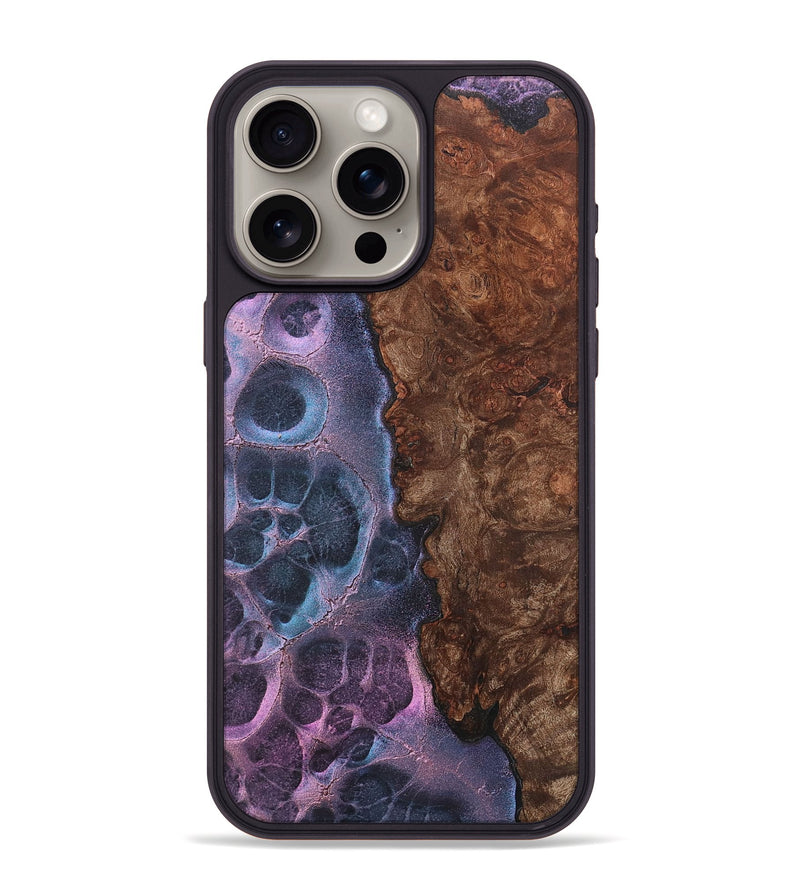 iPhone 15 Pro Max Wood+Resin Phone Case - Cheryl (Static, 720623)