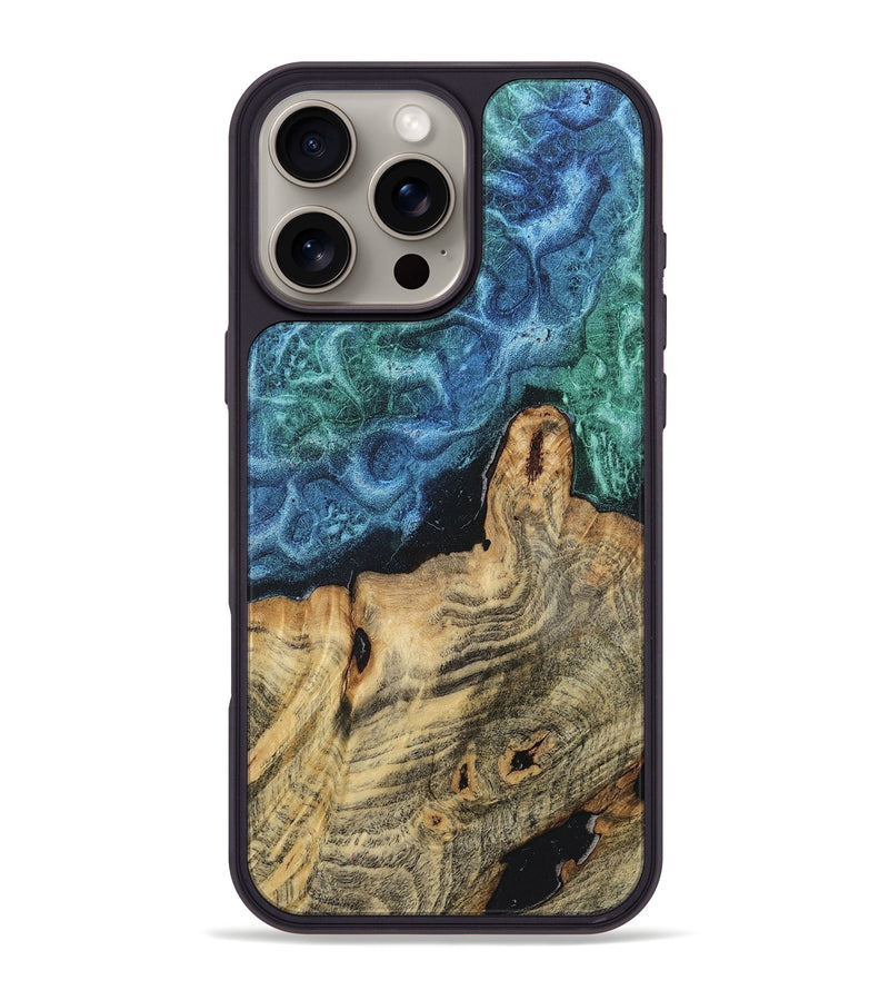iPhone 16 Pro Max Wood+Resin Phone Case - Blair (Static, 720631)