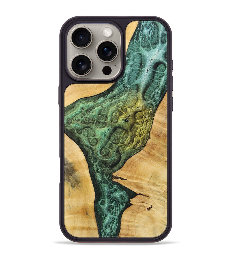 iPhone 16 Pro Max Wood+Resin Phone Case - Lorraine (Static, 720639)