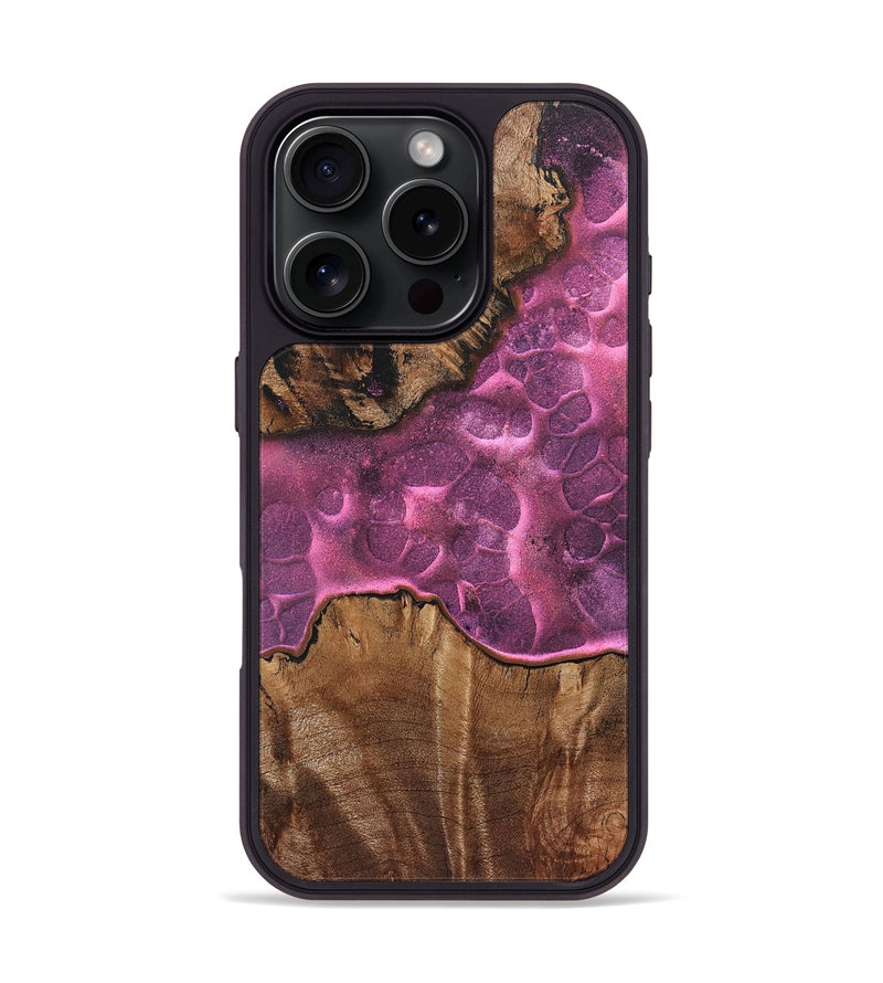 iPhone 16 Pro Wood+Resin Phone Case - Genevieve (Static, 720647)