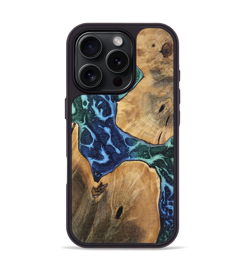 iPhone 16 Pro Wood+Resin Phone Case - Wallace (Static, 720652)