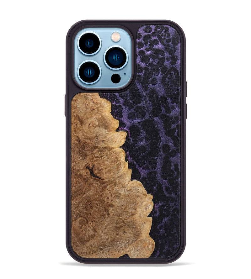 iPhone 14 Pro Max Wood+Resin Phone Case - Lucas (Static, 720654)