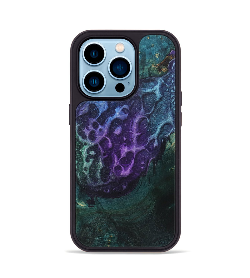 iPhone 14 Pro Wood+Resin Phone Case - Aylin (Static, 720655)