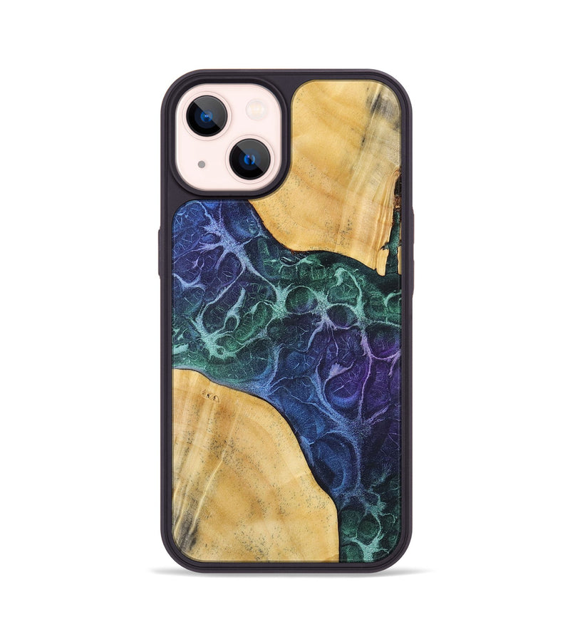 iPhone 14 Wood+Resin Phone Case - Brooks (Static, 720665)