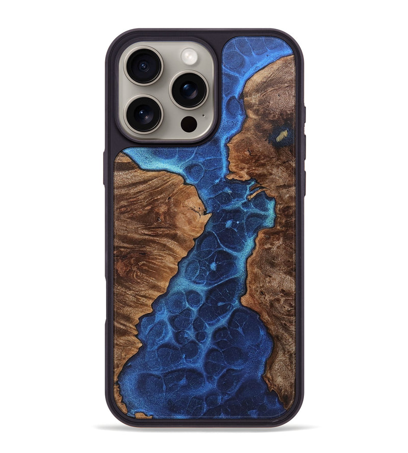 iPhone 16 Pro Max Wood+Resin Phone Case - Rudy (Static, 720687)