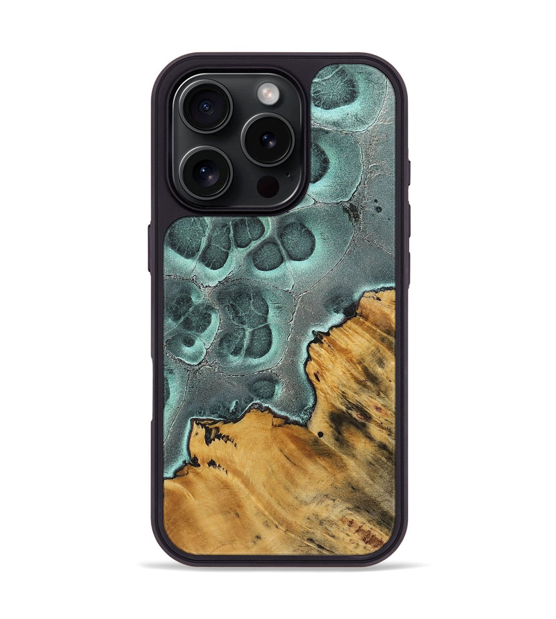 iPhone 16 Pro Wood+Resin Phone Case - Diamond (Static, 720699)
