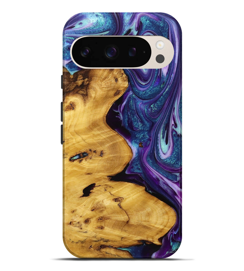 Pixel 9 Pro XL Wood+Resin Live Edge Phone Case - Mya (Purple, 720737)