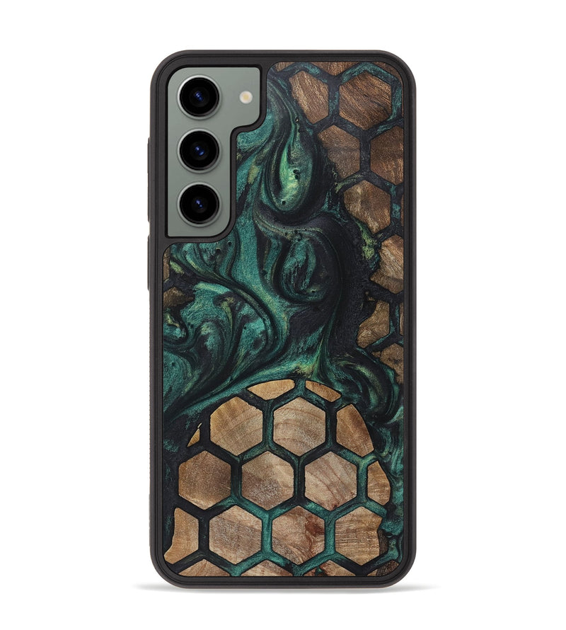Galaxy S23 Plus Wood+Resin Phone Case - Isaac (Pattern, 720886)