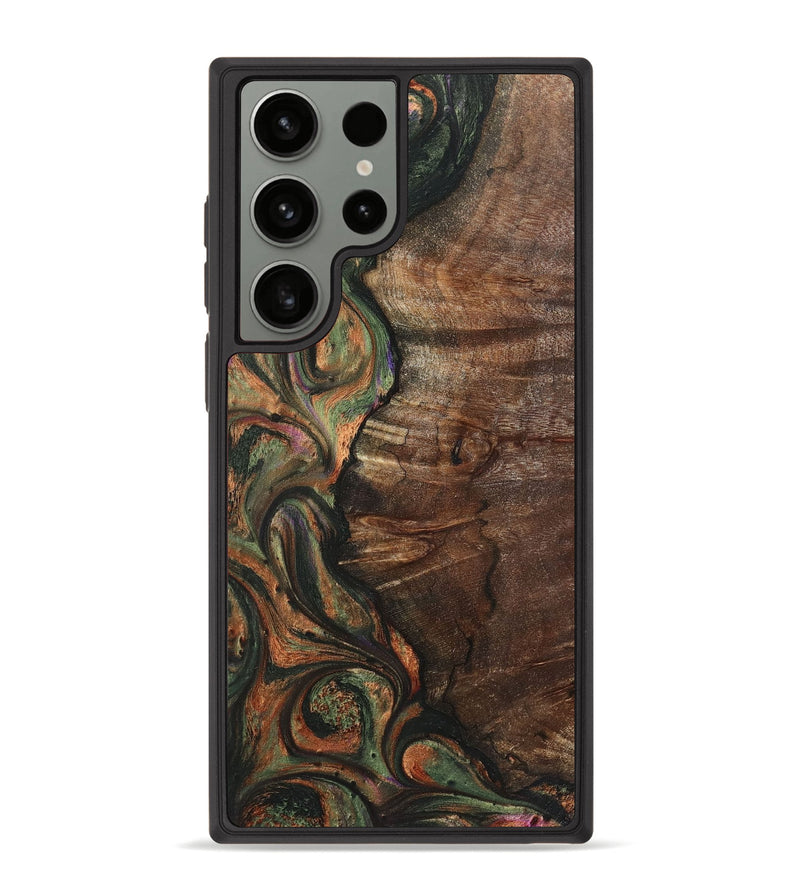Galaxy S23 Ultra Wood+Resin Phone Case - Garrett (Green, 720960)