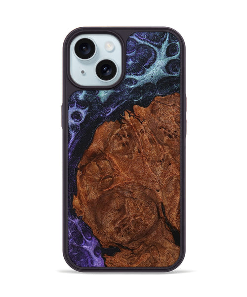 iPhone 15 Wood+Resin Phone Case - Alison (Static, 720988)