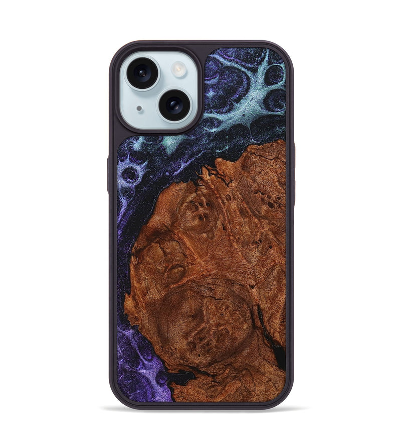 iPhone 15 Wood+Resin Phone Case - Alison (Static, 720988)