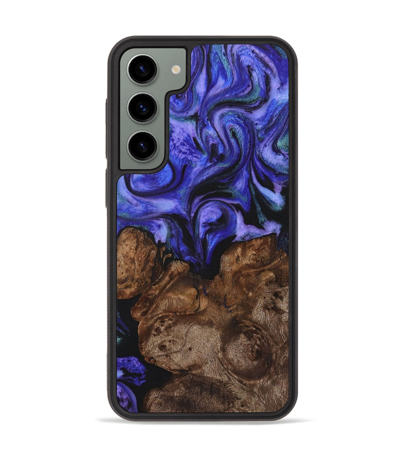 Galaxy S23 Plus Wood+Resin Phone Case - Joni (Purple, 720993)