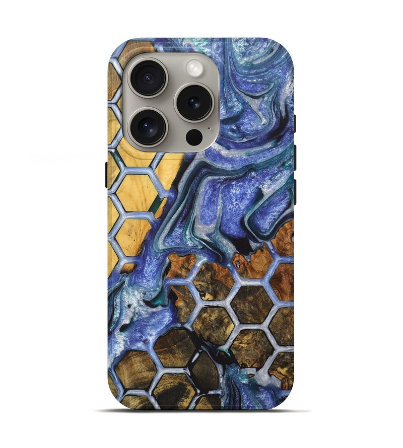 iPhone 16 Pro Wood+Resin Live Edge Phone Case - Selena (Pattern, 721053)