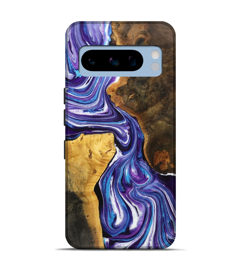 Pixel 8 Pro Wood+Resin Live Edge Phone Case - Kyrie (Purple, 721177)