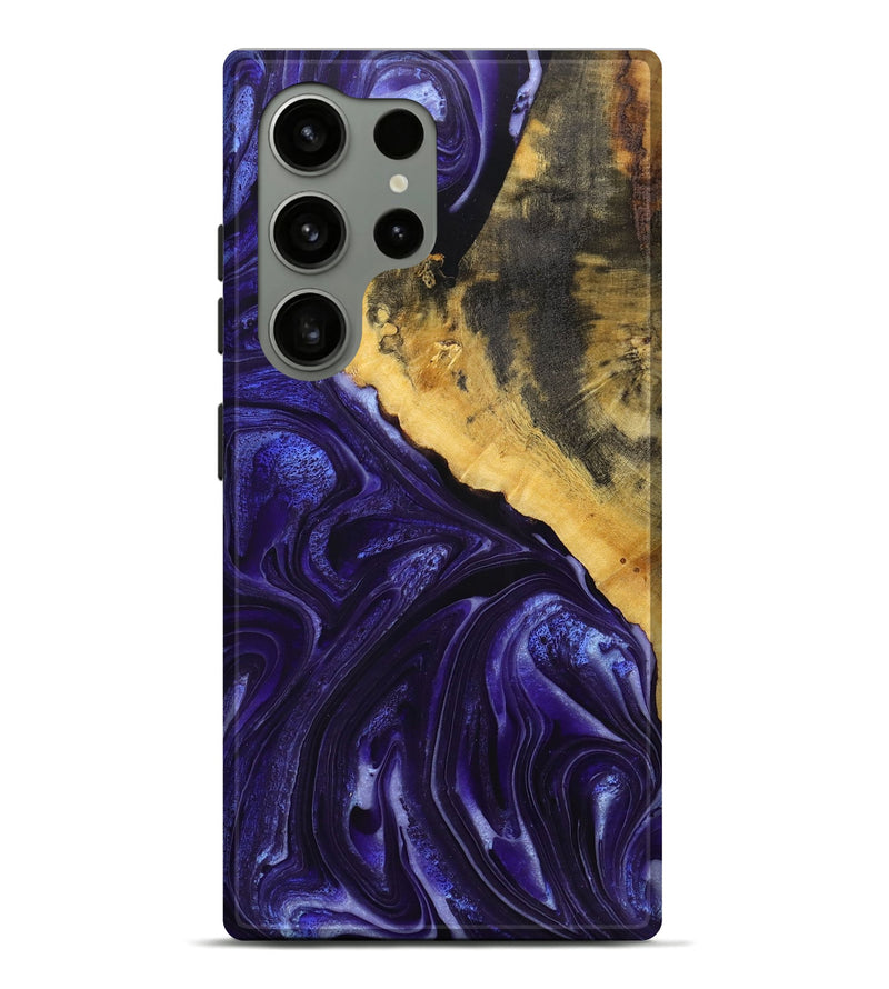 Galaxy S24 Ultra Wood+Resin Live Edge Phone Case - Atlas (Purple, 721180)