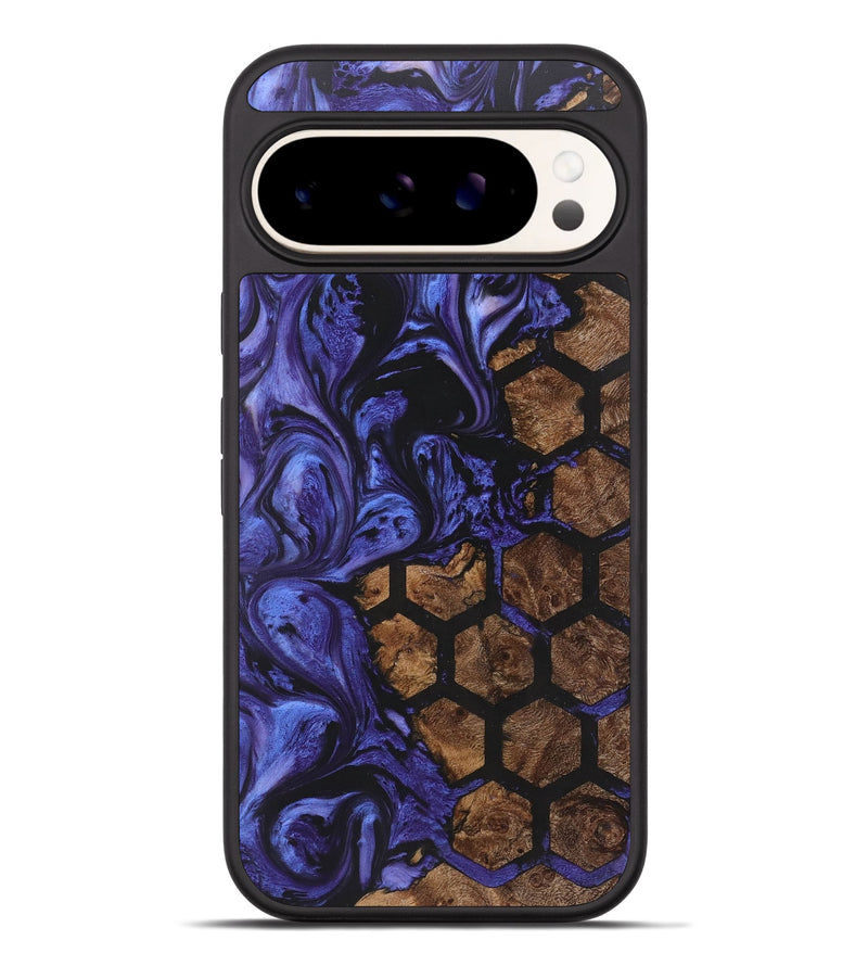Pixel 9 Pro XL Wood+Resin Phone Case - Diamond (Pattern, 721212)