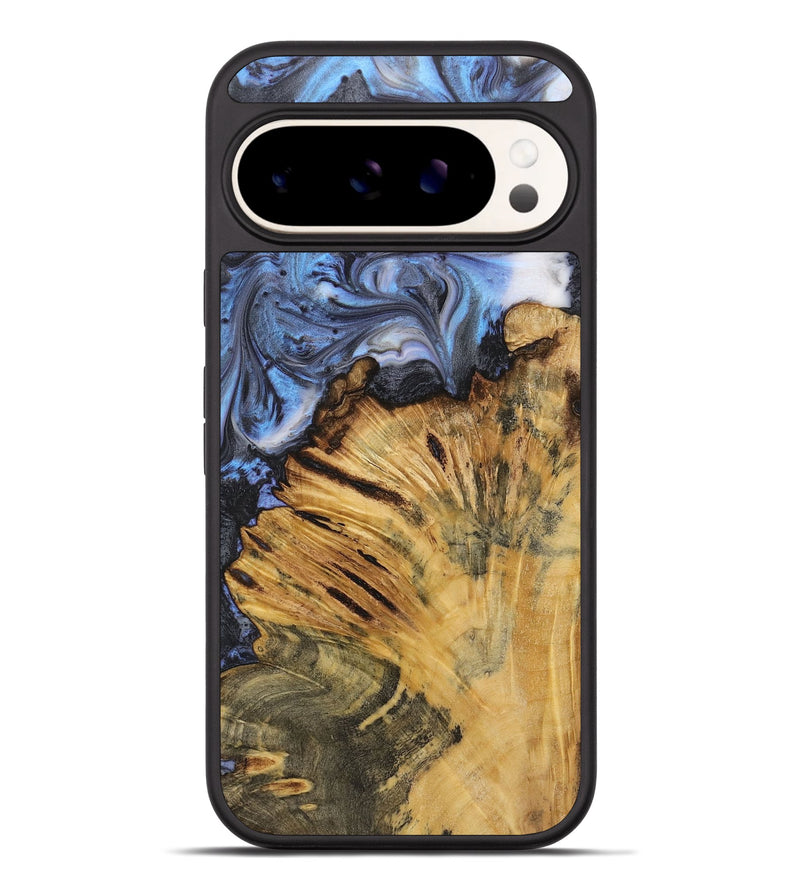 Pixel 9 Pro XL Wood+Resin Phone Case - Iva (Blue, 721264)