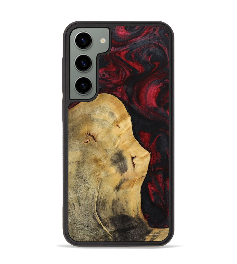 Galaxy S23 Plus Wood+Resin Phone Case - Patsy (Red, 721300)
