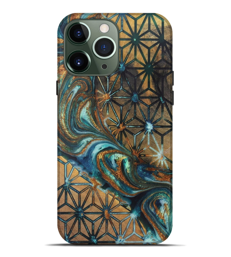 iPhone 13 Pro Max Wood+Resin Live Edge Phone Case - Kim (Pattern, 721321)