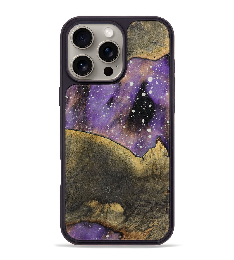 iPhone 16 Pro Max Wood+Resin Phone Case - Joanne (Cosmos, 721349)