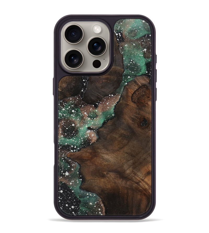iPhone 16 Pro Max Wood+Resin Phone Case - Mary (Cosmos, 721350)