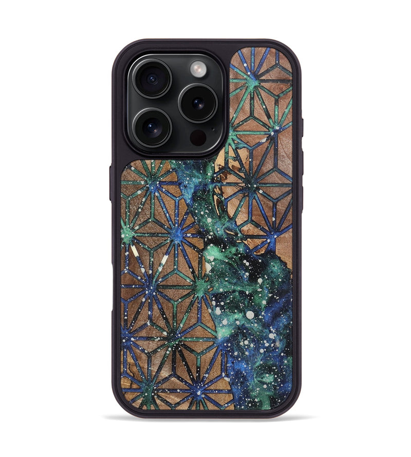 iPhone 16 Pro Wood+Resin Phone Case - Nathaniel (Cosmos, 721352)