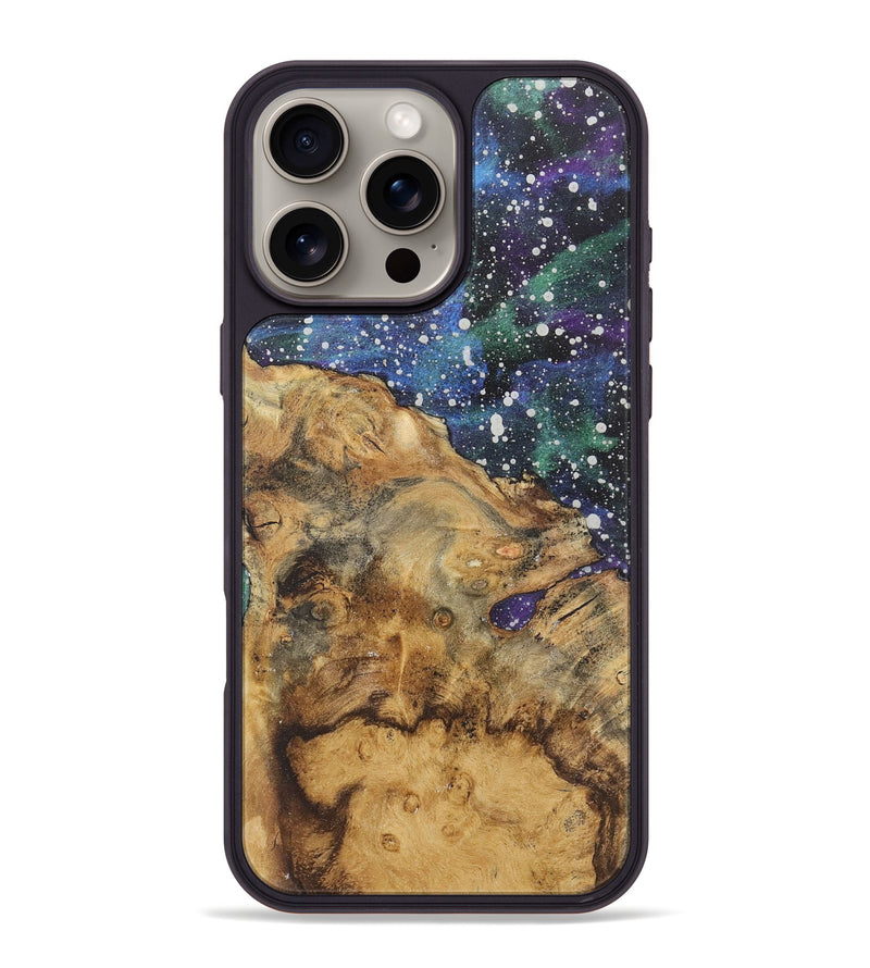 iPhone 16 Pro Max Wood+Resin Phone Case - Abel (Cosmos, 721355)