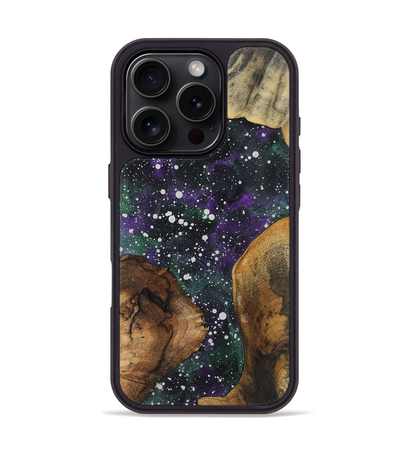 iPhone 16 Pro Wood+Resin Phone Case - Mable (Cosmos, 721360)