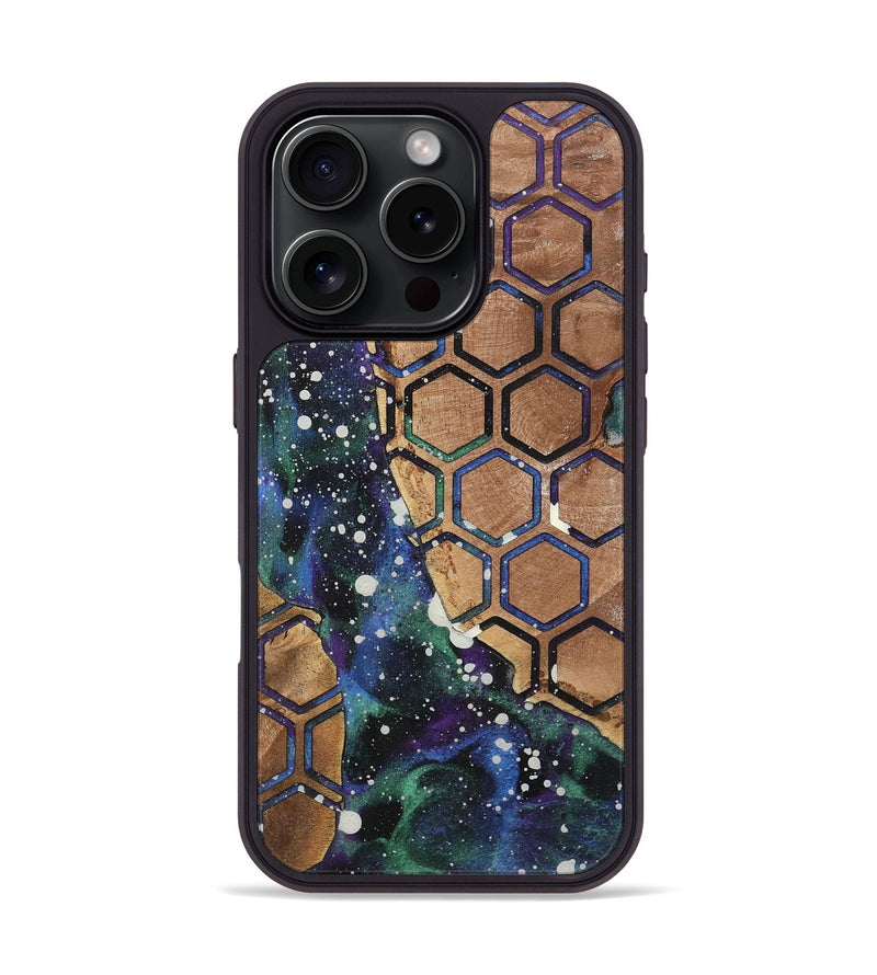 iPhone 16 Pro Wood+Resin Phone Case - Hanna (Cosmos, 721366)