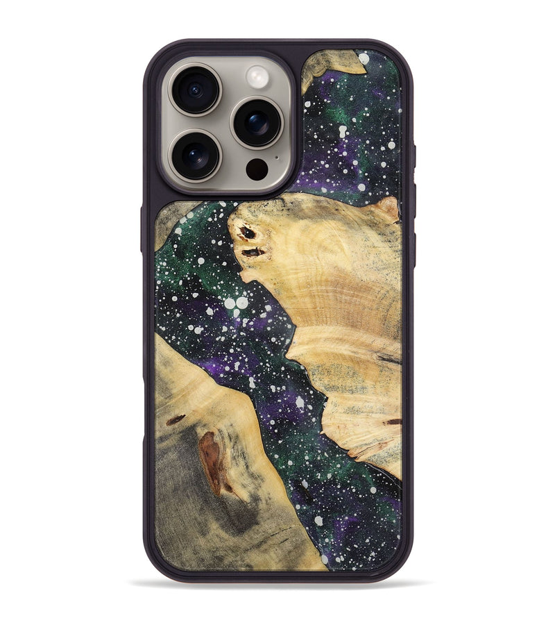 iPhone 16 Pro Max Wood+Resin Phone Case - Harmony (Cosmos, 721371)