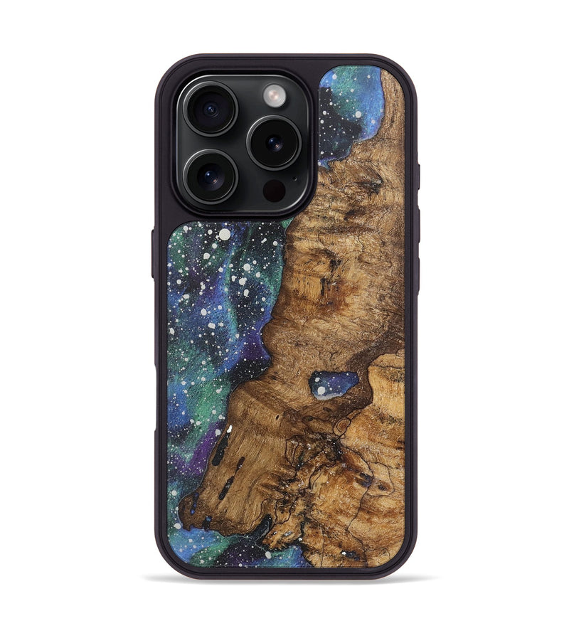 iPhone 16 Pro Wood+Resin Phone Case - Jazmin (Cosmos, 721378)