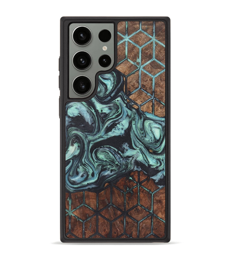 Galaxy S23 Ultra Wood+Resin Phone Case - Lowell (Pattern, 721464)