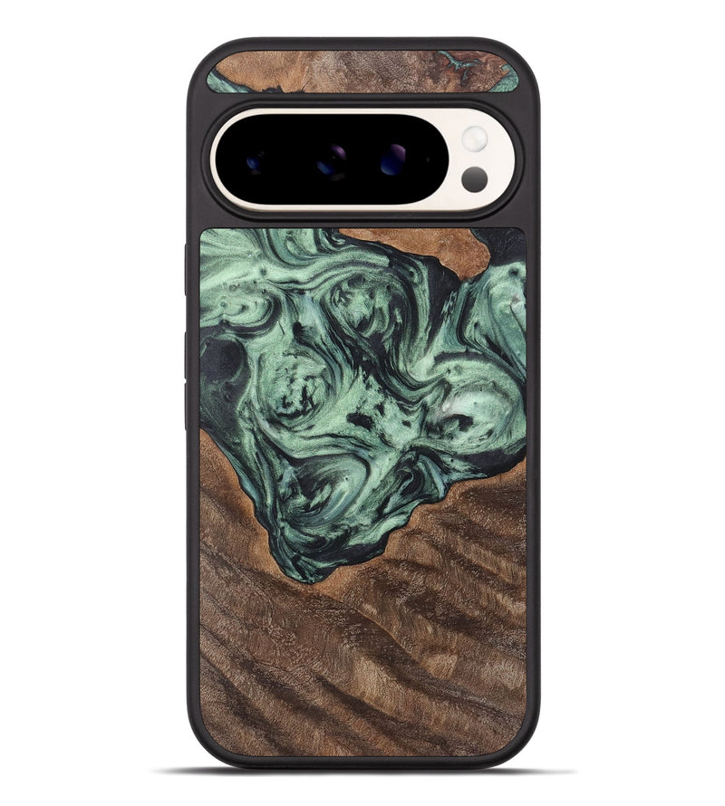 Pixel 9 Pro XL Wood+Resin Phone Case - Ophelia (Green, 721532)