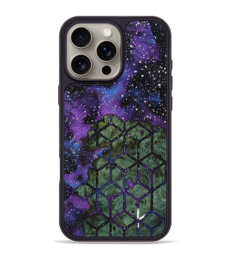 iPhone 16 Pro Max Wood+Resin Phone Case - Donna (Cosmos, 721540)