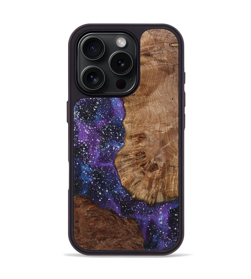 iPhone 16 Pro Wood+Resin Phone Case - Lawrence (Cosmos, 721542)