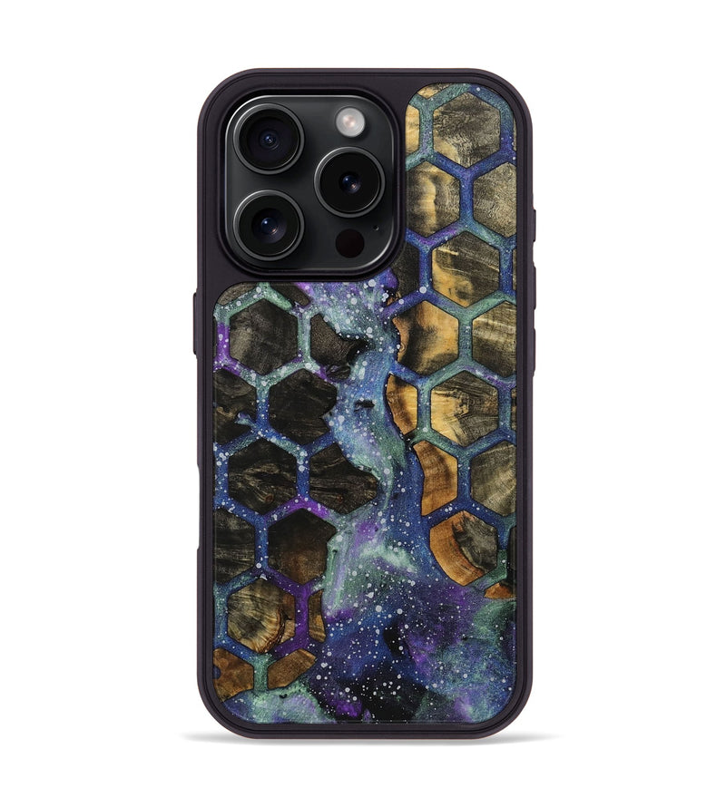 iPhone 16 Pro Wood+Resin Phone Case - Bonita (Cosmos, 721559)