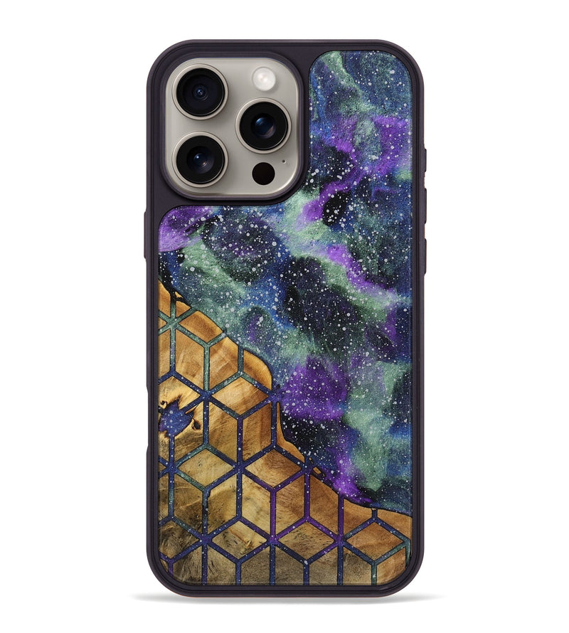 iPhone 16 Pro Max Wood+Resin Phone Case - Bill (Cosmos, 721560)
