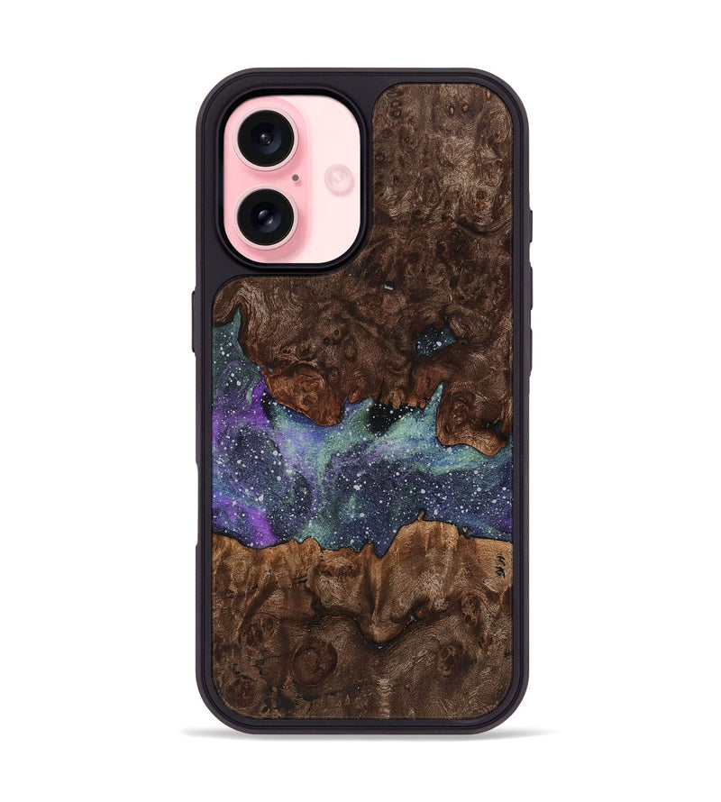 iPhone 16 Wood+Resin Phone Case - Zaiden (Cosmos, 721564)