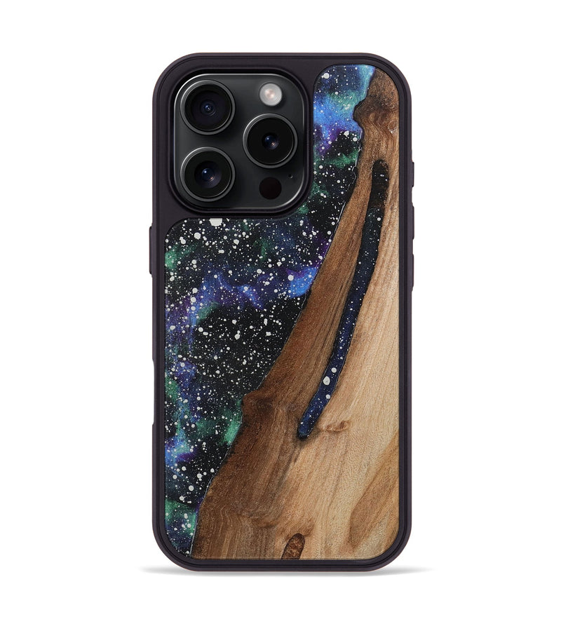 iPhone 16 Pro Wood+Resin Phone Case - Ruben (Cosmos, 721565)