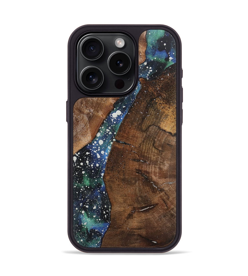 iPhone 15 Pro Wood+Resin Phone Case - Lacey (Cosmos, 721567)