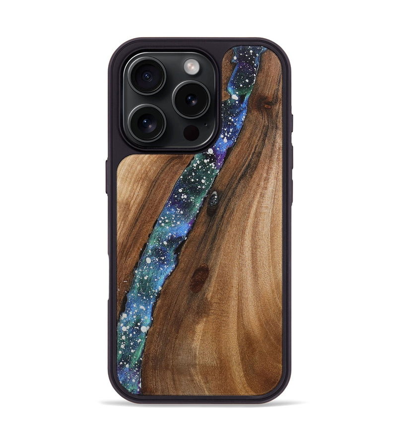 iPhone 16 Pro Wood+Resin Phone Case - Anthony (Cosmos, 721570)