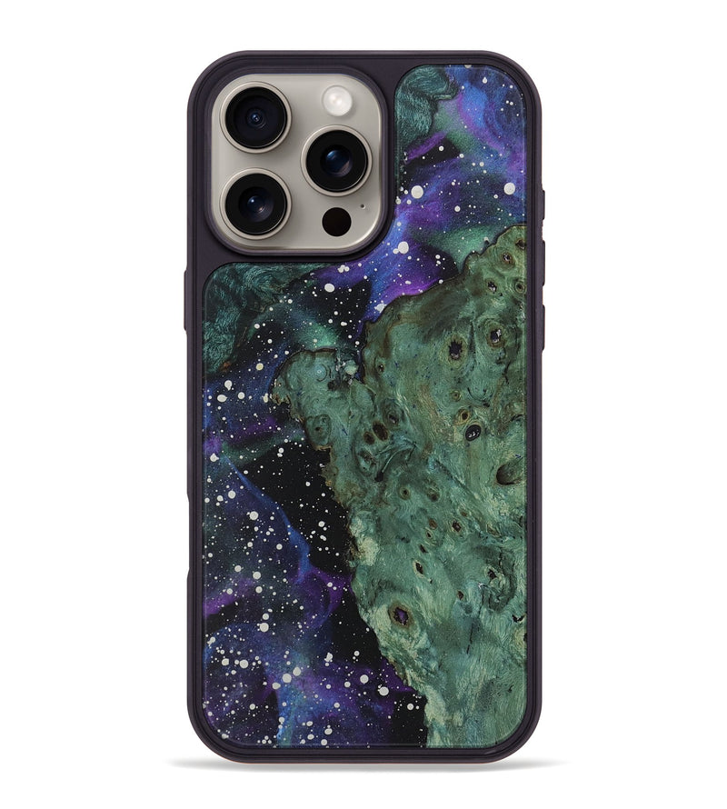 iPhone 16 Pro Max Wood+Resin Phone Case - Sara (Cosmos, 721577)